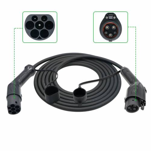 electric vehicle ev charging cable mode3 type1 7a single phase ac 22kw saej1772 comply JTCCM3T1T21P1A JTOPTICS